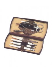 Manicure Set Leather Case