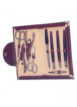 Manicure Set Leather Case