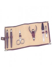 Manicure Set Leather Case