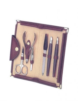 Manicure Set Leather Case