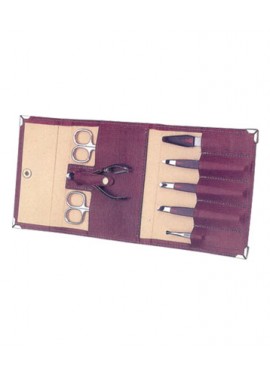 Manicure Set Leather Case